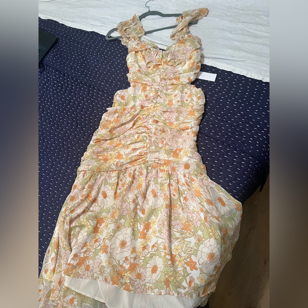 ASTR cutout floral dress- new with tags